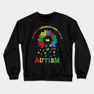 Autism Awareness, Puzzle, Kindness, Supportive Gift, Autism Support, Puzzle, Love, Spectrum, Empathy Gift, Compassion Crewneck Sweatshirt